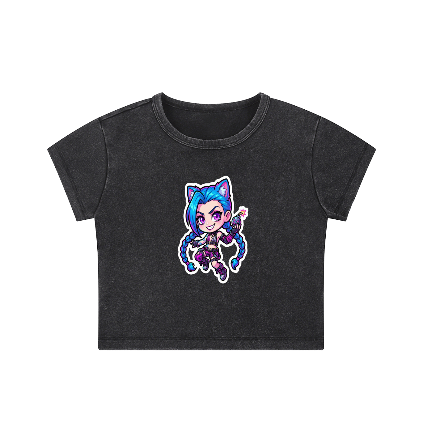 Snow Washed Crop Top