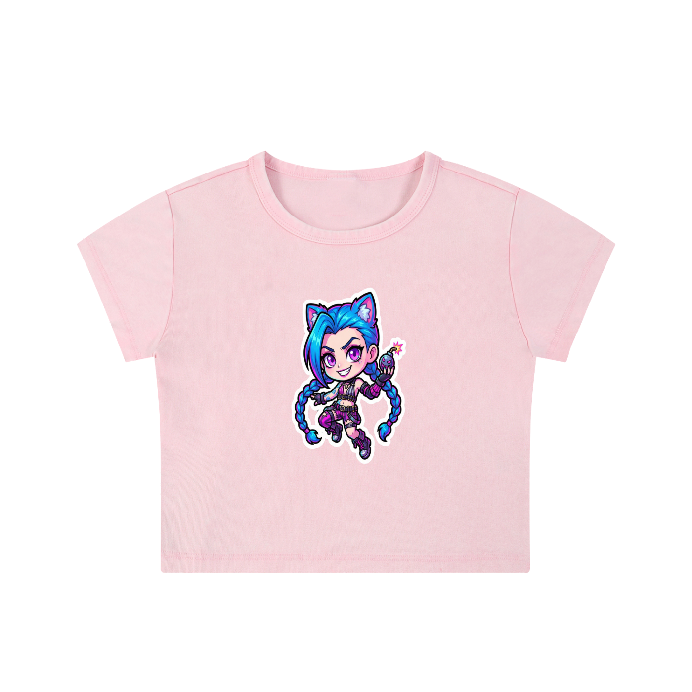 Snow Washed Crop Top